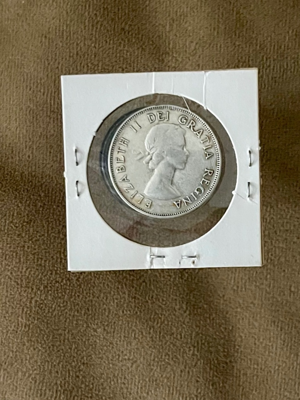 Canadian 50 cent silver coin - 1953